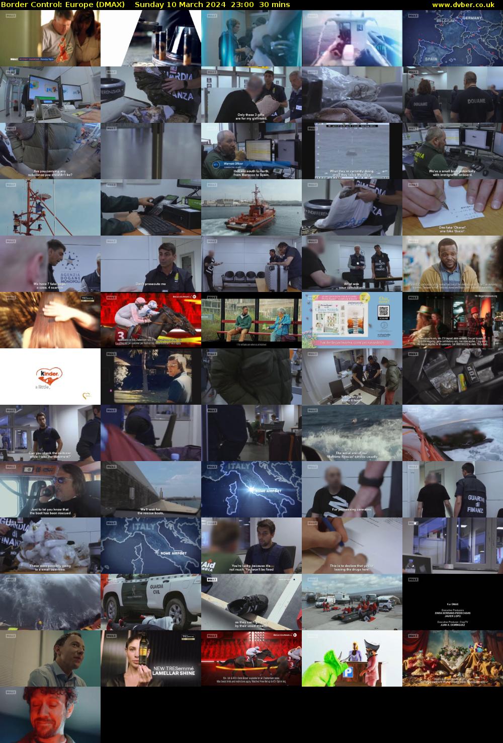 Border Control: Europe (DMAX) Sunday 10 March 2024 23:00 - 23:30