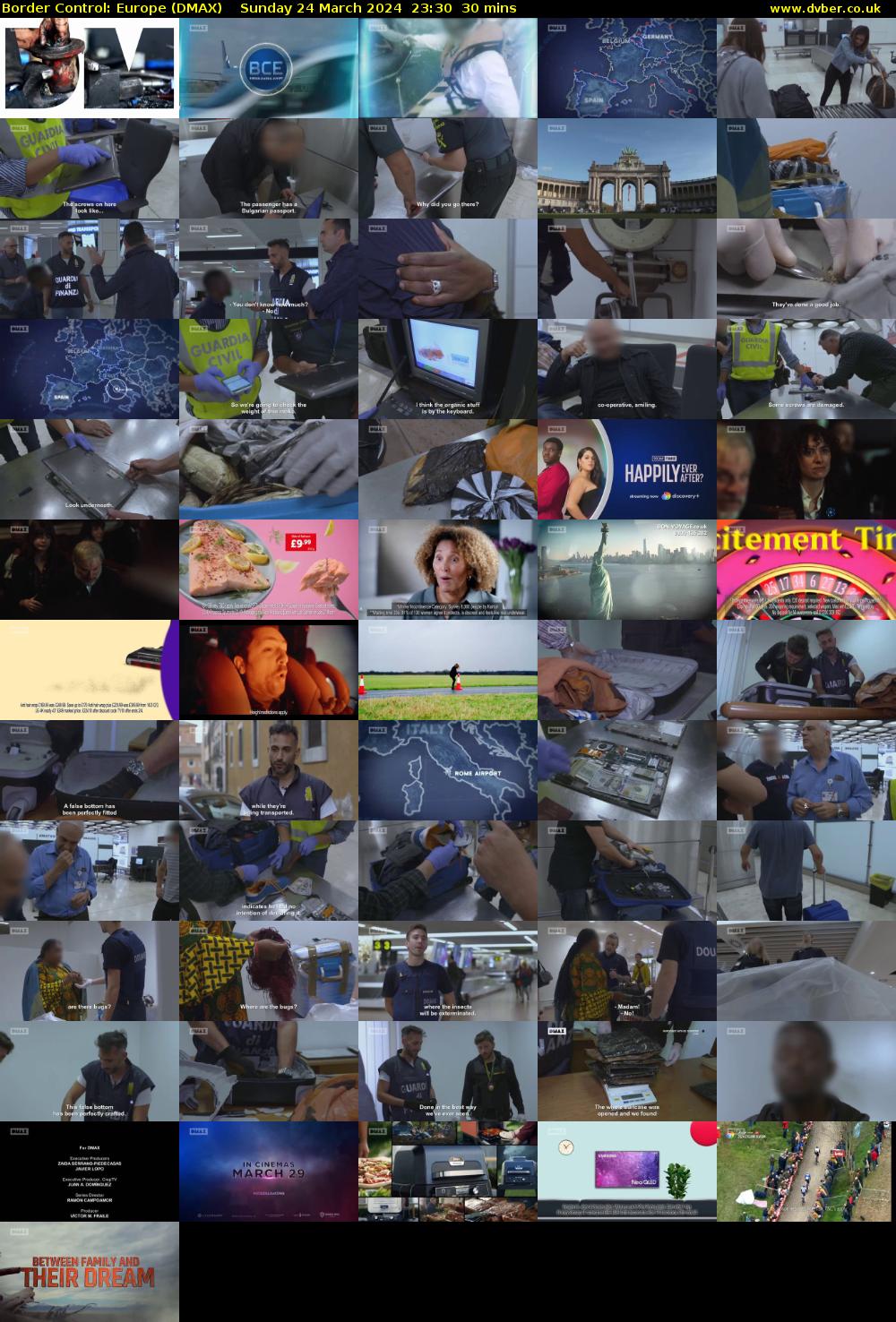 Border Control: Europe (DMAX) Sunday 24 March 2024 23:30 - 00:00