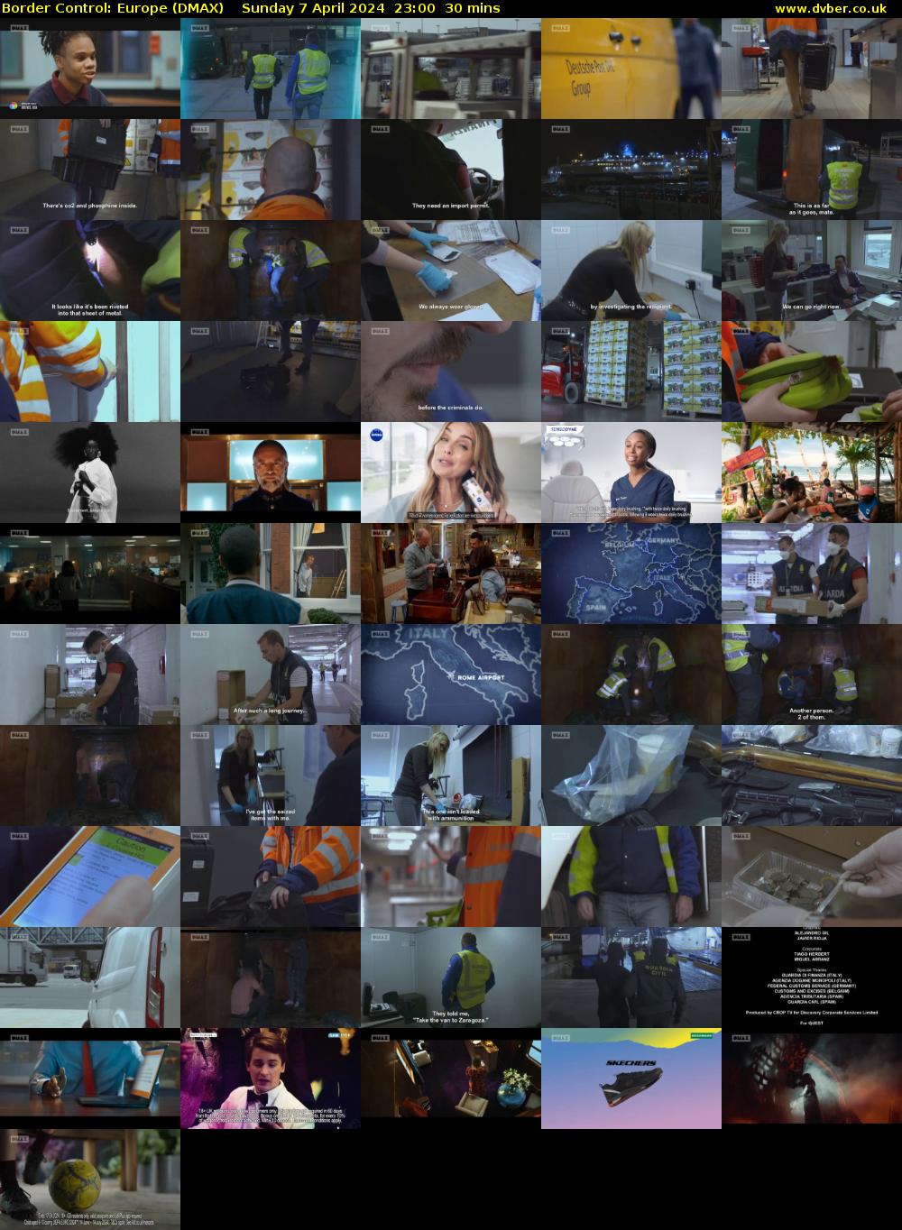 Border Control: Europe (DMAX) Sunday 7 April 2024 23:00 - 23:30
