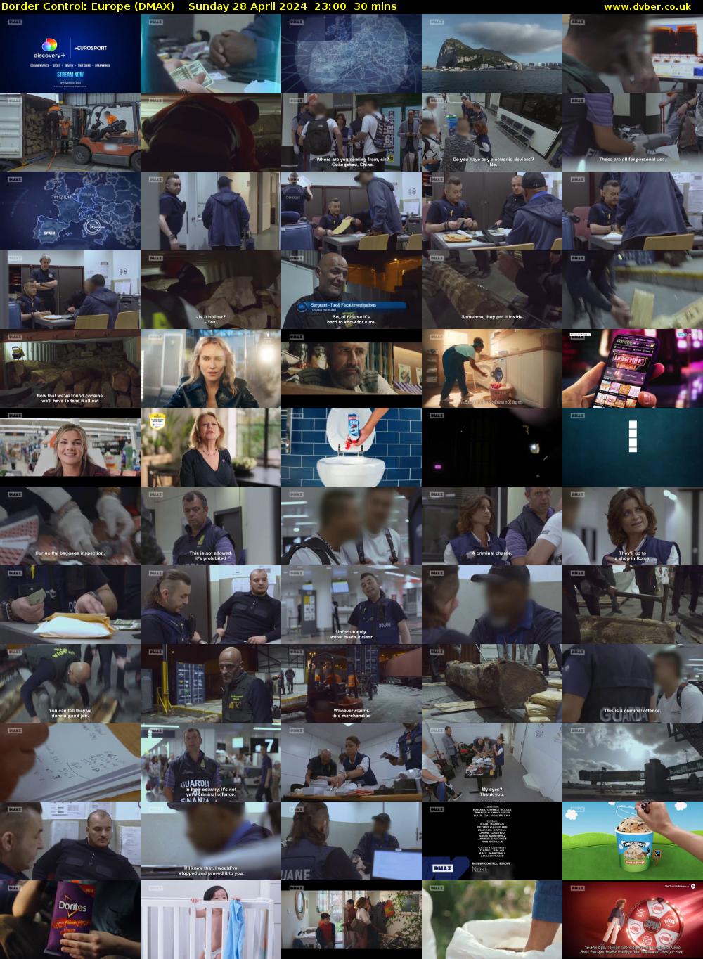 Border Control: Europe (DMAX) Sunday 28 April 2024 23:00 - 23:30
