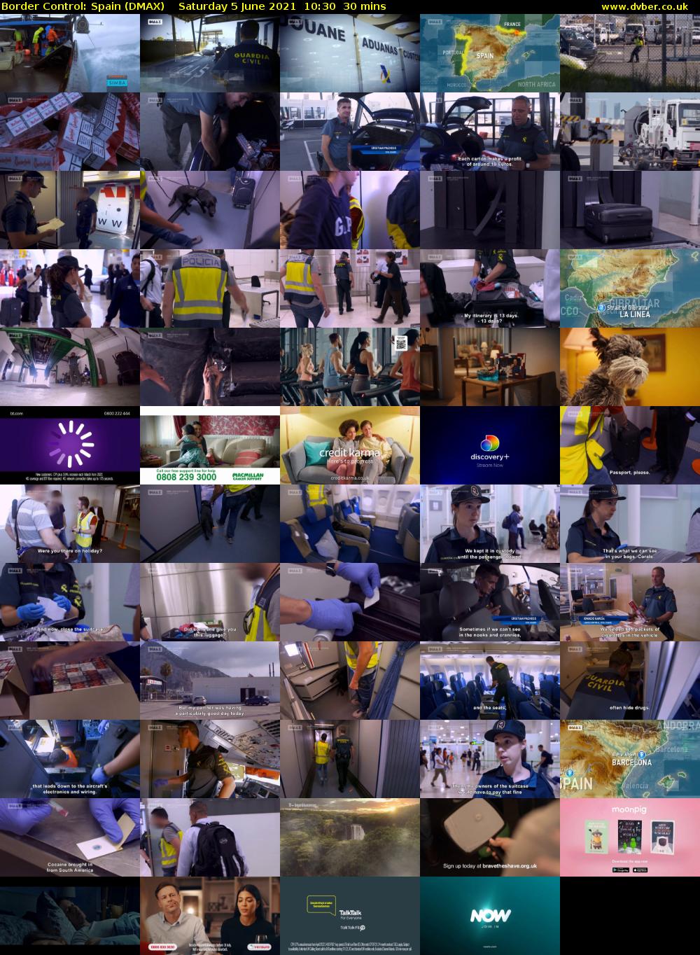 Border Control: Spain (DMAX) Saturday 5 June 2021 10:30 - 11:00