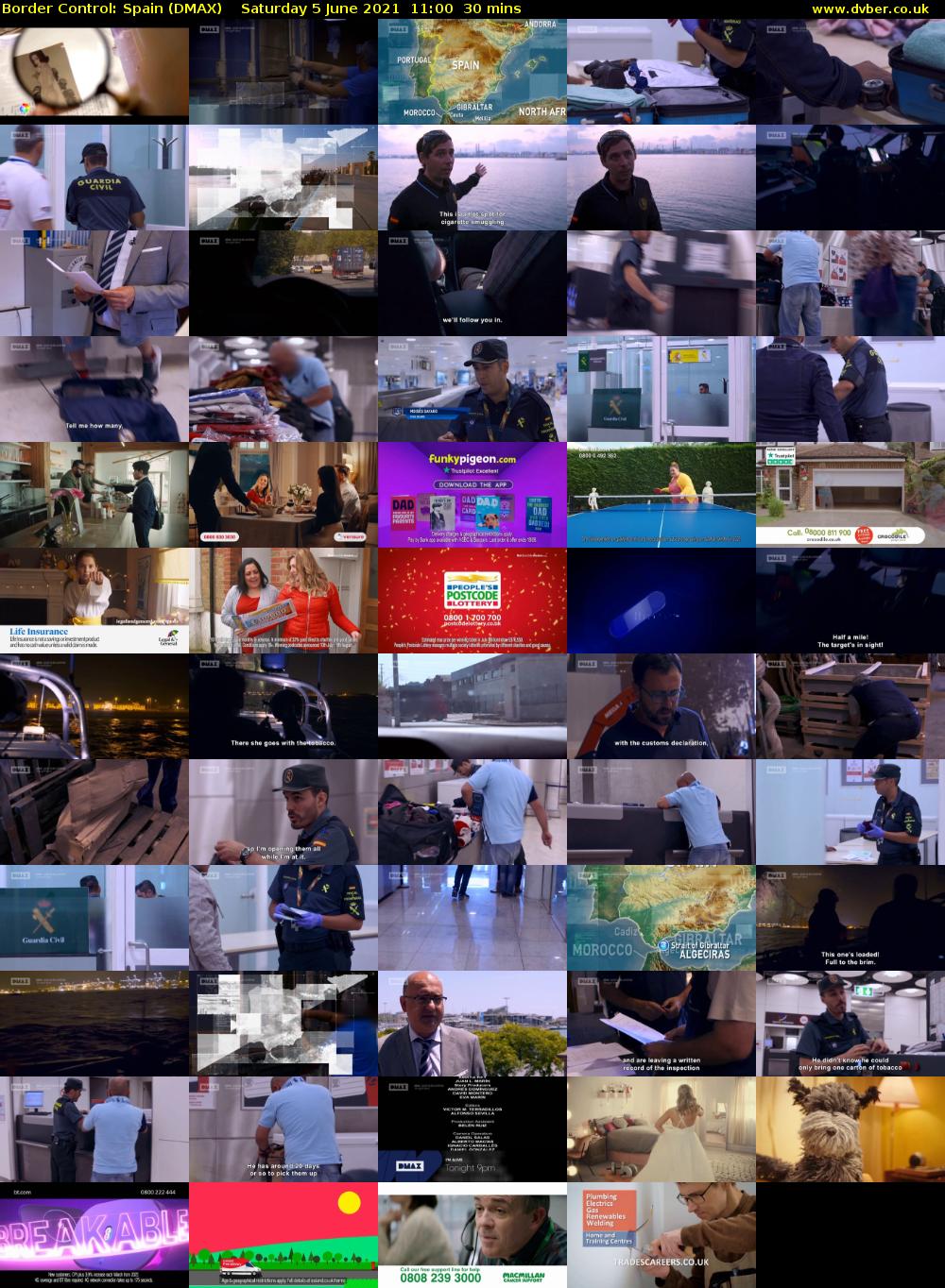 Border Control: Spain (DMAX) Saturday 5 June 2021 11:00 - 11:30