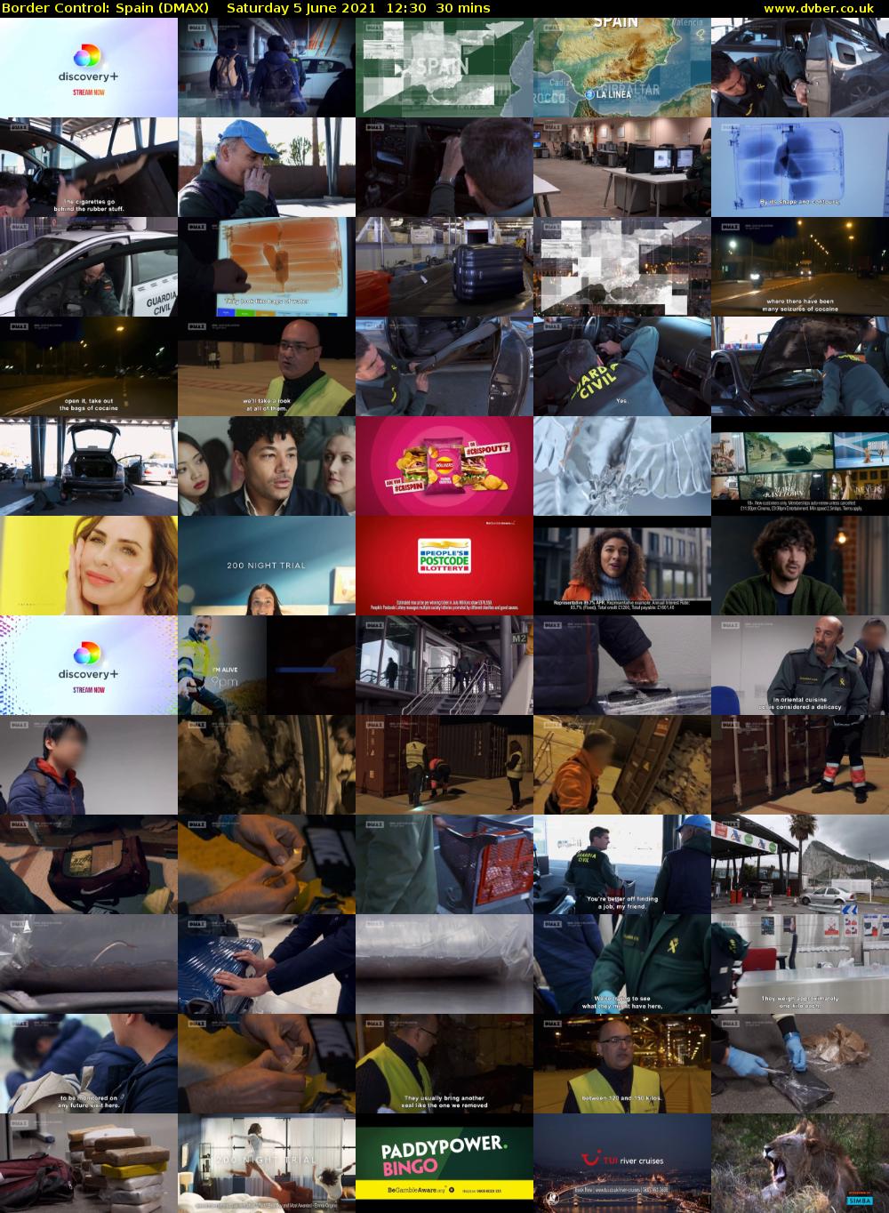 Border Control: Spain (DMAX) Saturday 5 June 2021 12:30 - 13:00