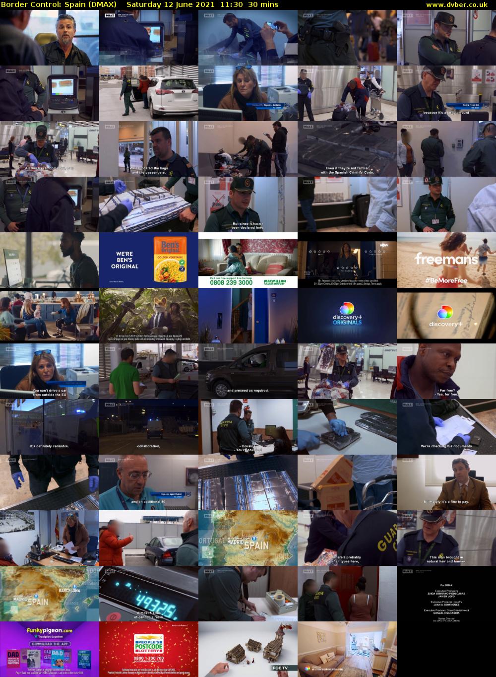 Border Control: Spain (DMAX) Saturday 12 June 2021 11:30 - 12:00