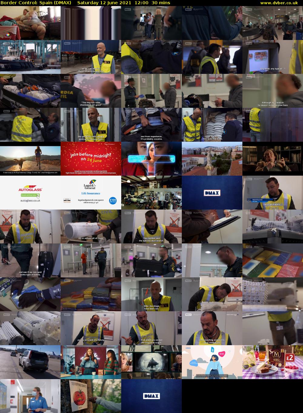 Border Control: Spain (DMAX) Saturday 12 June 2021 12:00 - 12:30