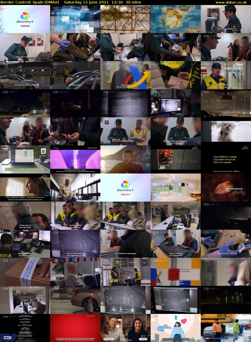 Border Control: Spain (DMAX) Saturday 12 June 2021 12:30 - 13:00