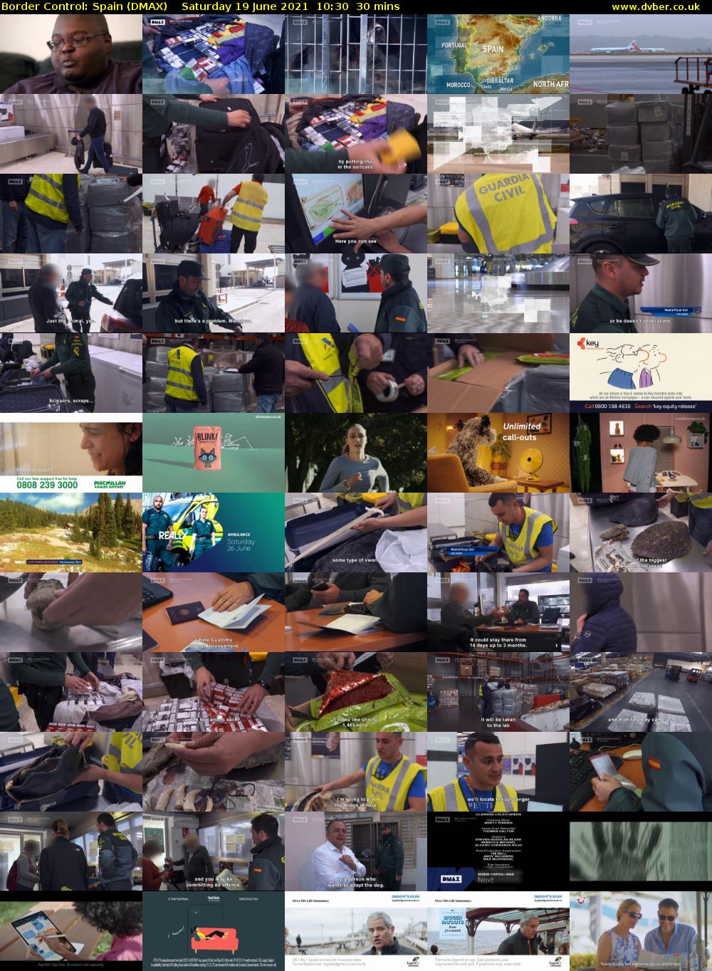 Border Control: Spain (DMAX) Saturday 19 June 2021 10:30 - 11:00