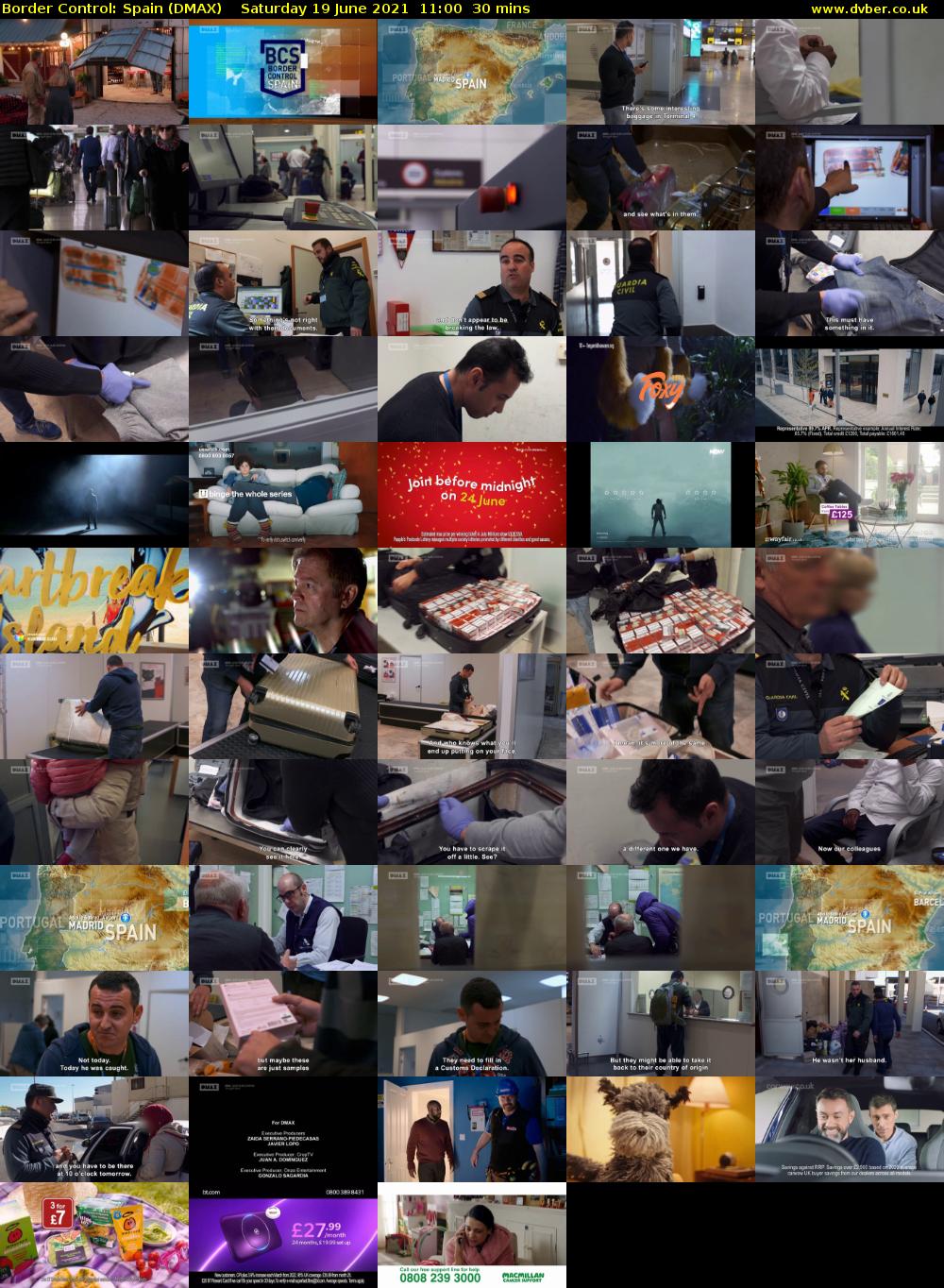 Border Control: Spain (DMAX) Saturday 19 June 2021 11:00 - 11:30