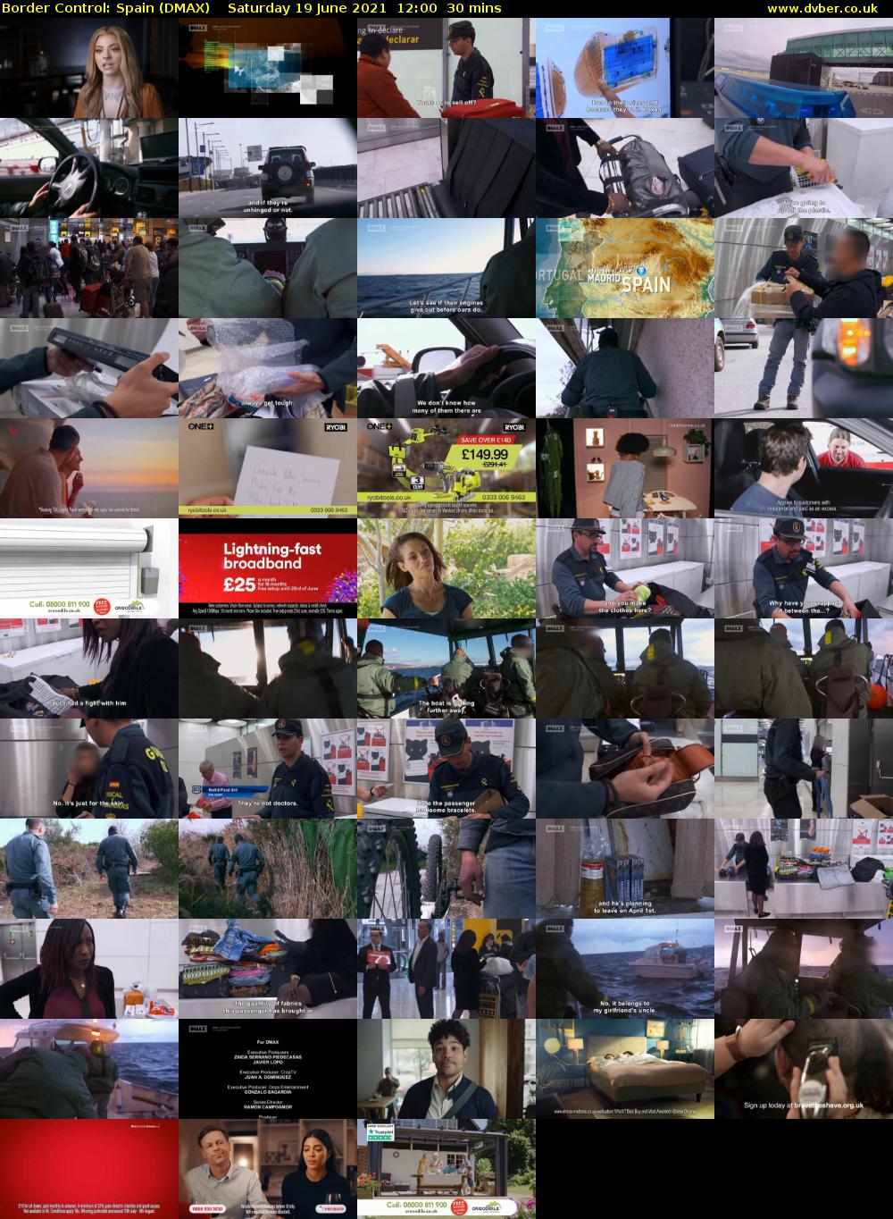 Border Control: Spain (DMAX) Saturday 19 June 2021 12:00 - 12:30