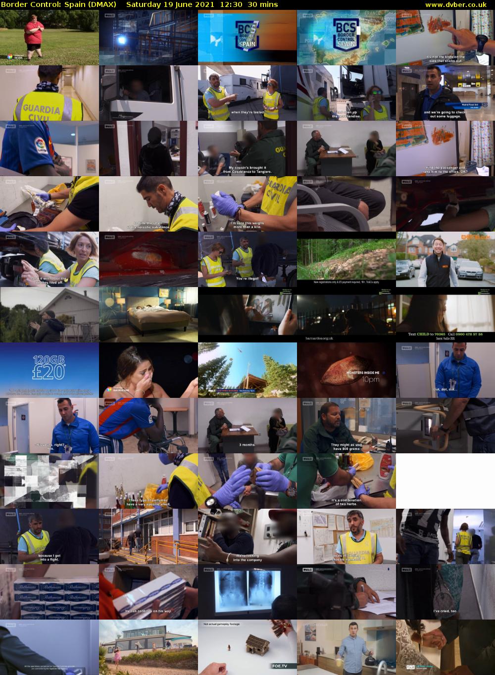 Border Control: Spain (DMAX) Saturday 19 June 2021 12:30 - 13:00