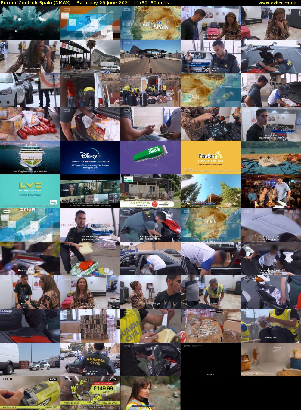 Border Control: Spain (DMAX) Saturday 26 June 2021 11:30 - 12:00