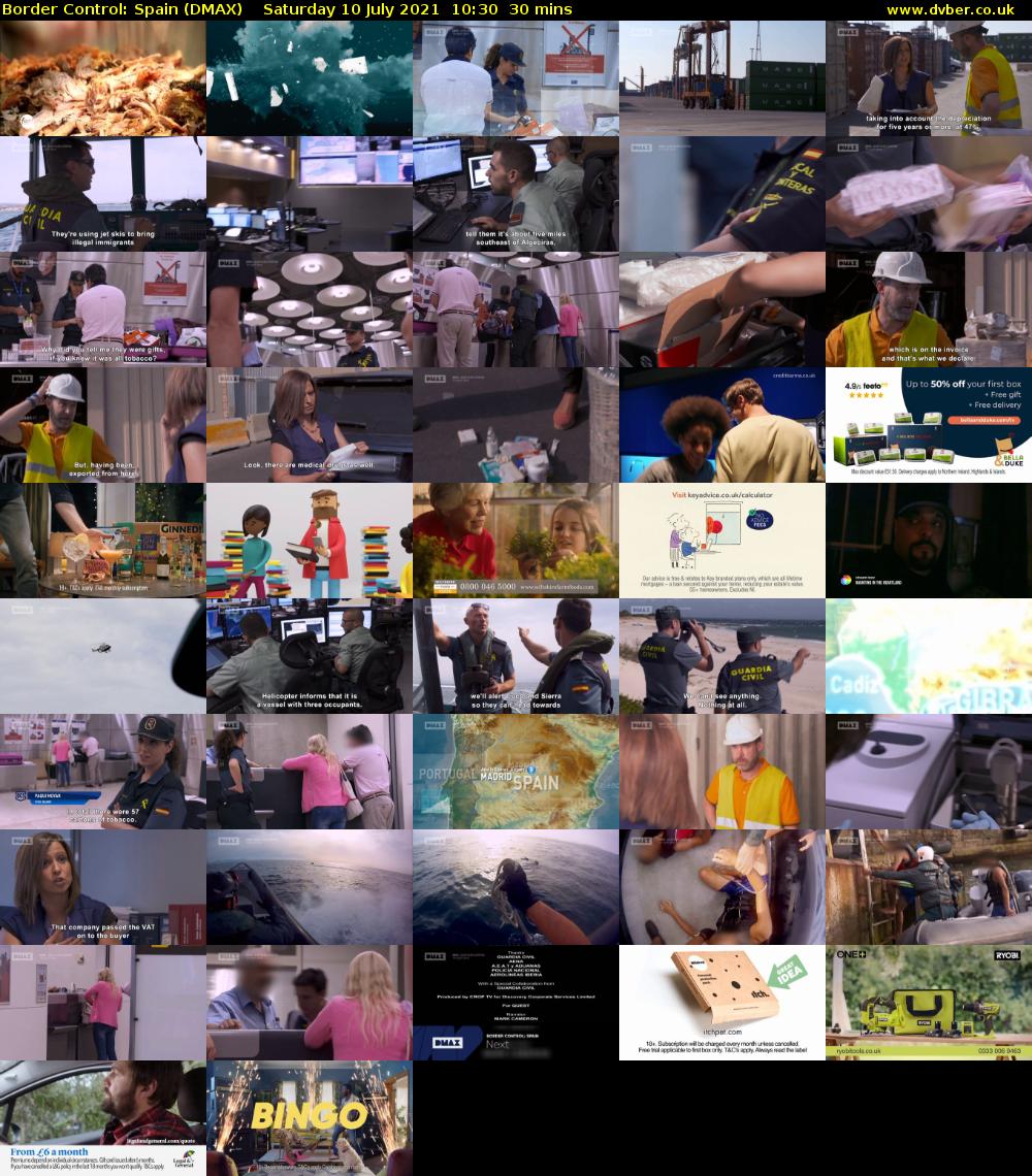 Border Control: Spain (DMAX) Saturday 10 July 2021 10:30 - 11:00