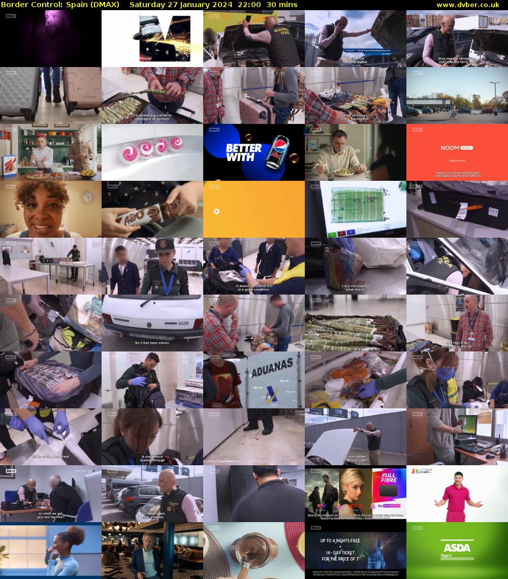 Border Control: Spain (DMAX) Saturday 27 January 2024 22:00 - 22:30