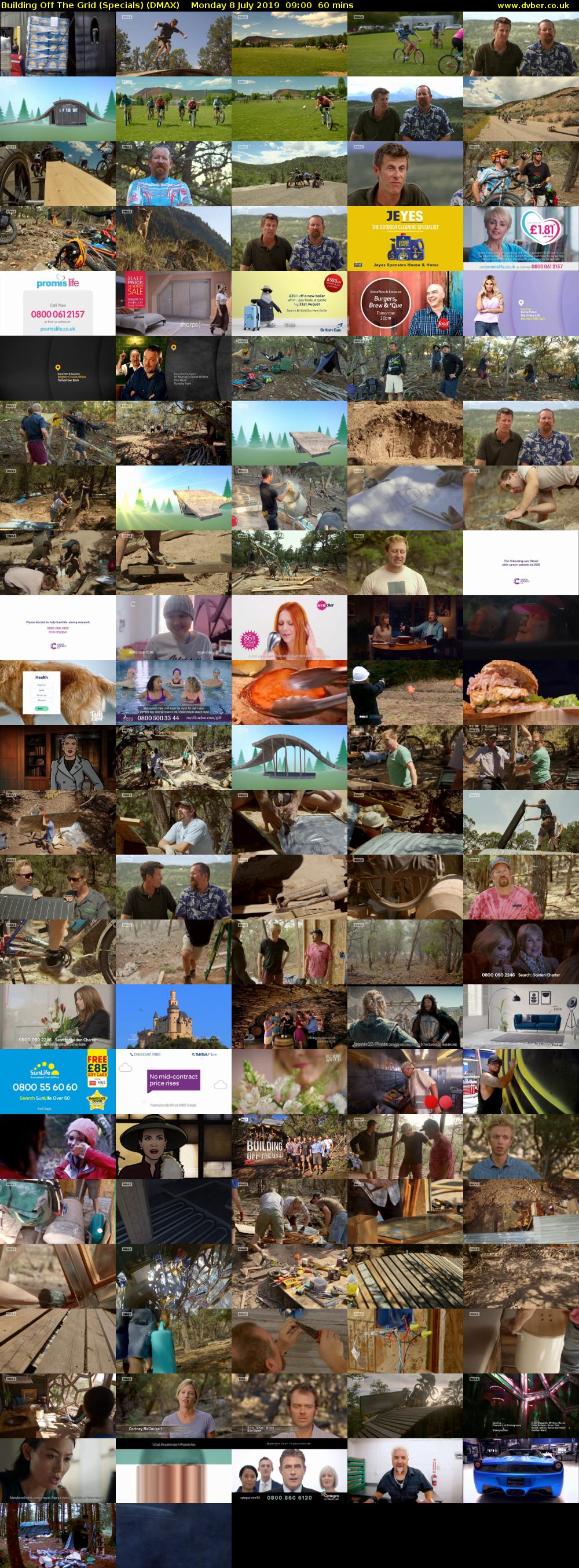 Building Off The Grid (Specials) (DMAX) Monday 8 July 2019 09:00 - 10:00