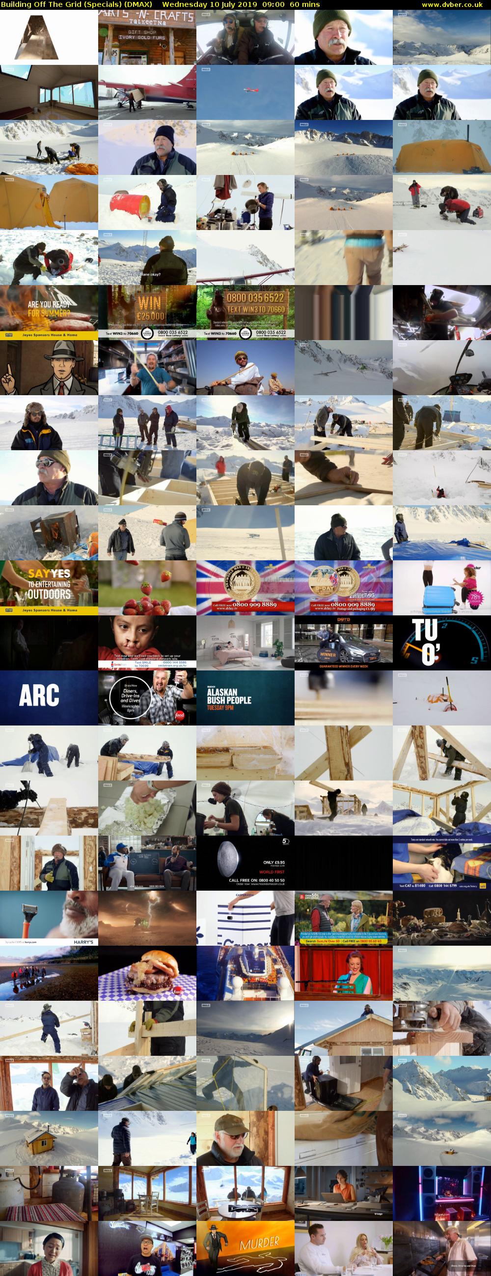 Building Off The Grid (Specials) (DMAX) Wednesday 10 July 2019 09:00 - 10:00