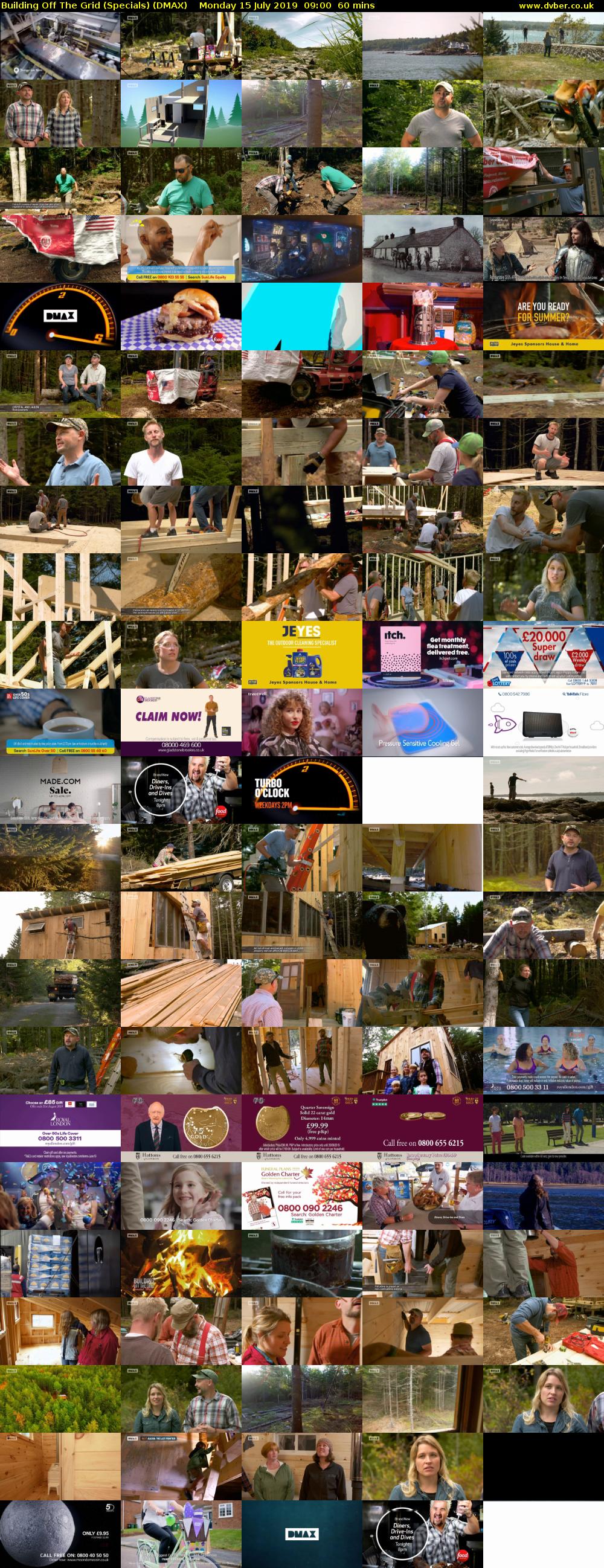 Building Off The Grid (Specials) (DMAX) Monday 15 July 2019 09:00 - 10:00