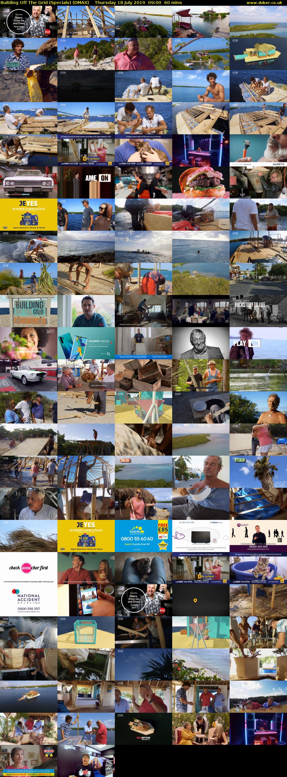 Building Off The Grid (Specials) (DMAX) Thursday 18 July 2019 09:00 - 10:00