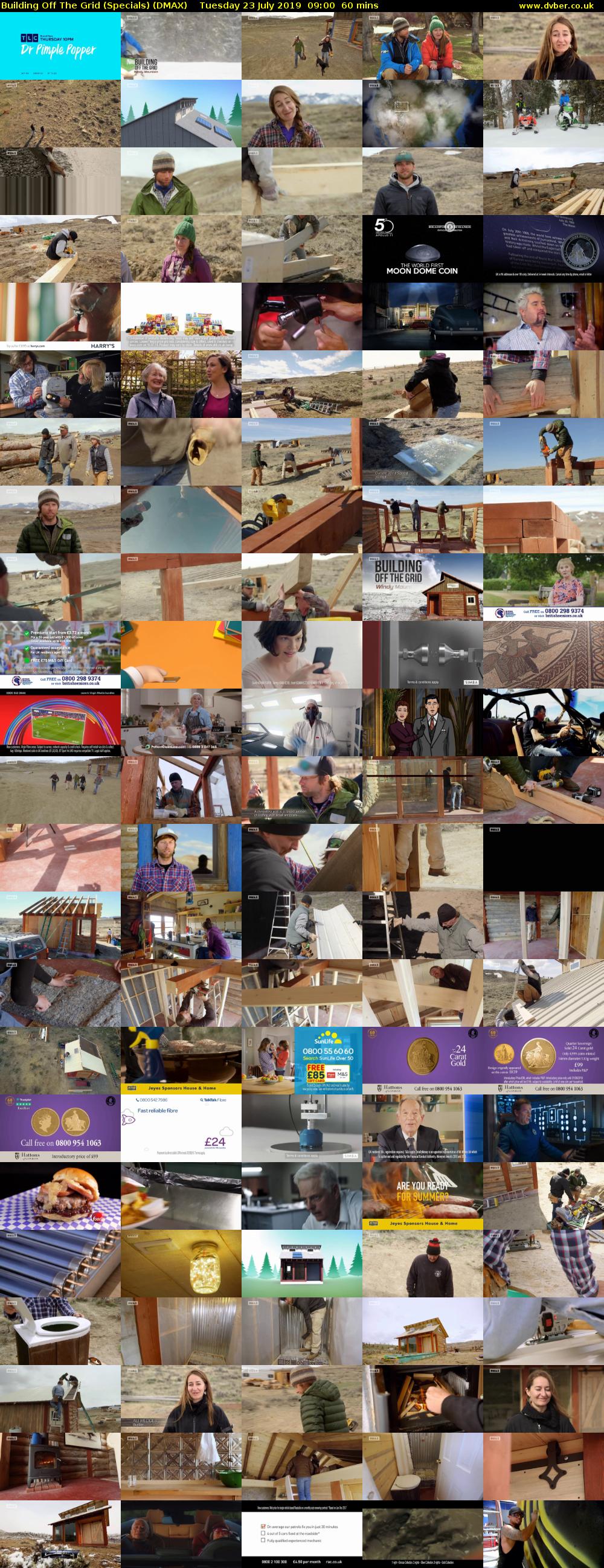 Building Off The Grid (Specials) (DMAX) Tuesday 23 July 2019 09:00 - 10:00