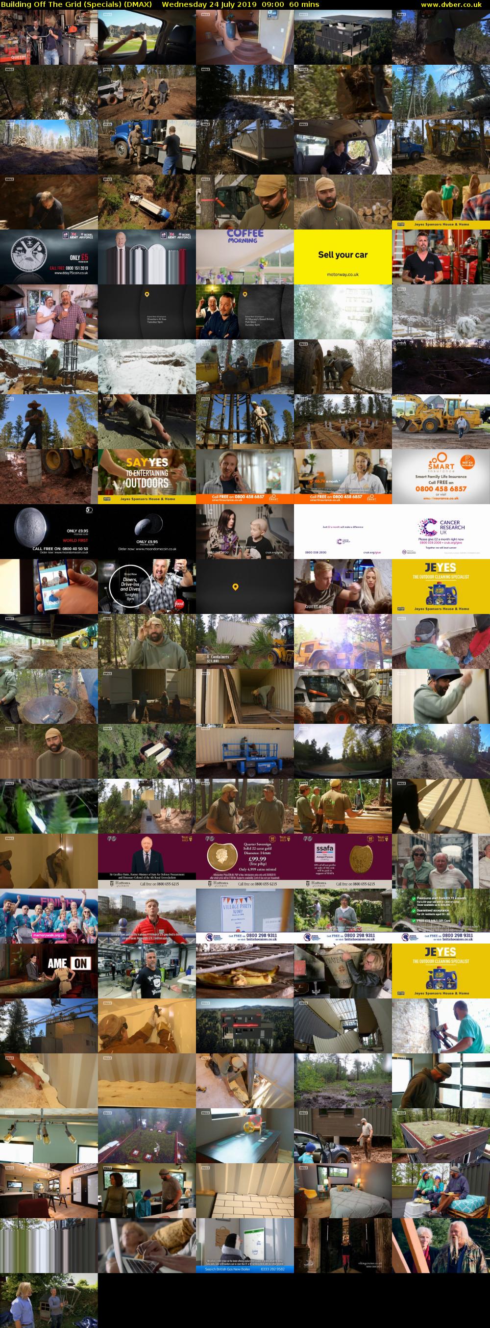 Building Off The Grid (Specials) (DMAX) Wednesday 24 July 2019 09:00 - 10:00