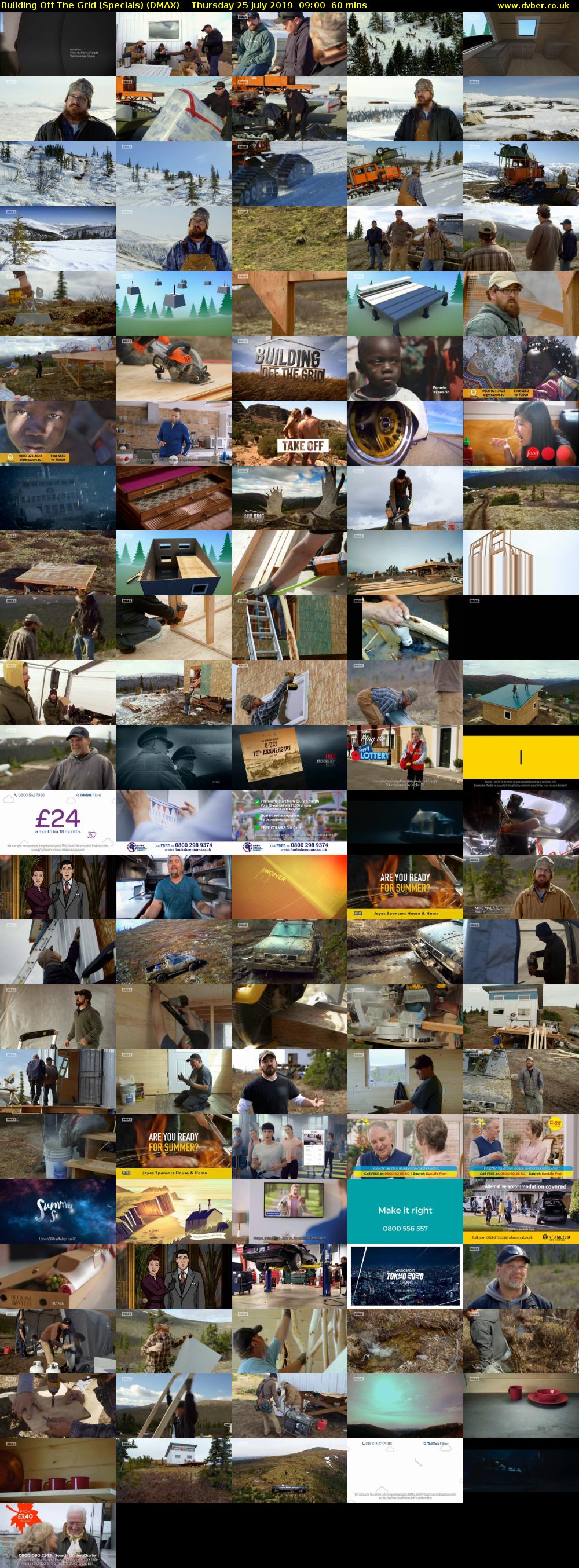 Building Off The Grid (Specials) (DMAX) Thursday 25 July 2019 09:00 - 10:00