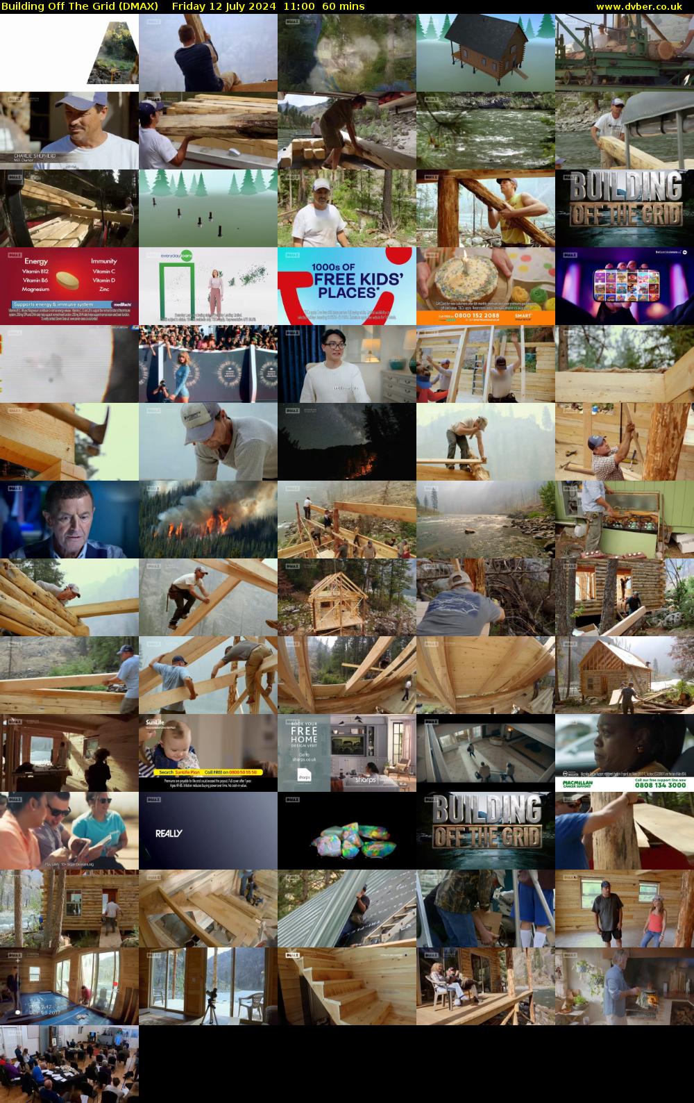 Building Off The Grid (DMAX) Friday 12 July 2024 11:00 - 12:00
