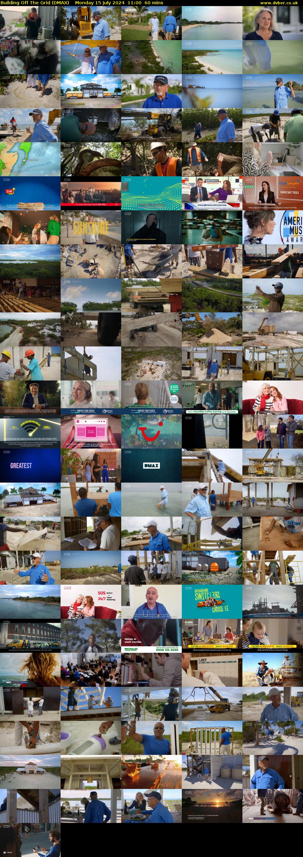 Building Off The Grid (DMAX) Monday 15 July 2024 11:00 - 12:00