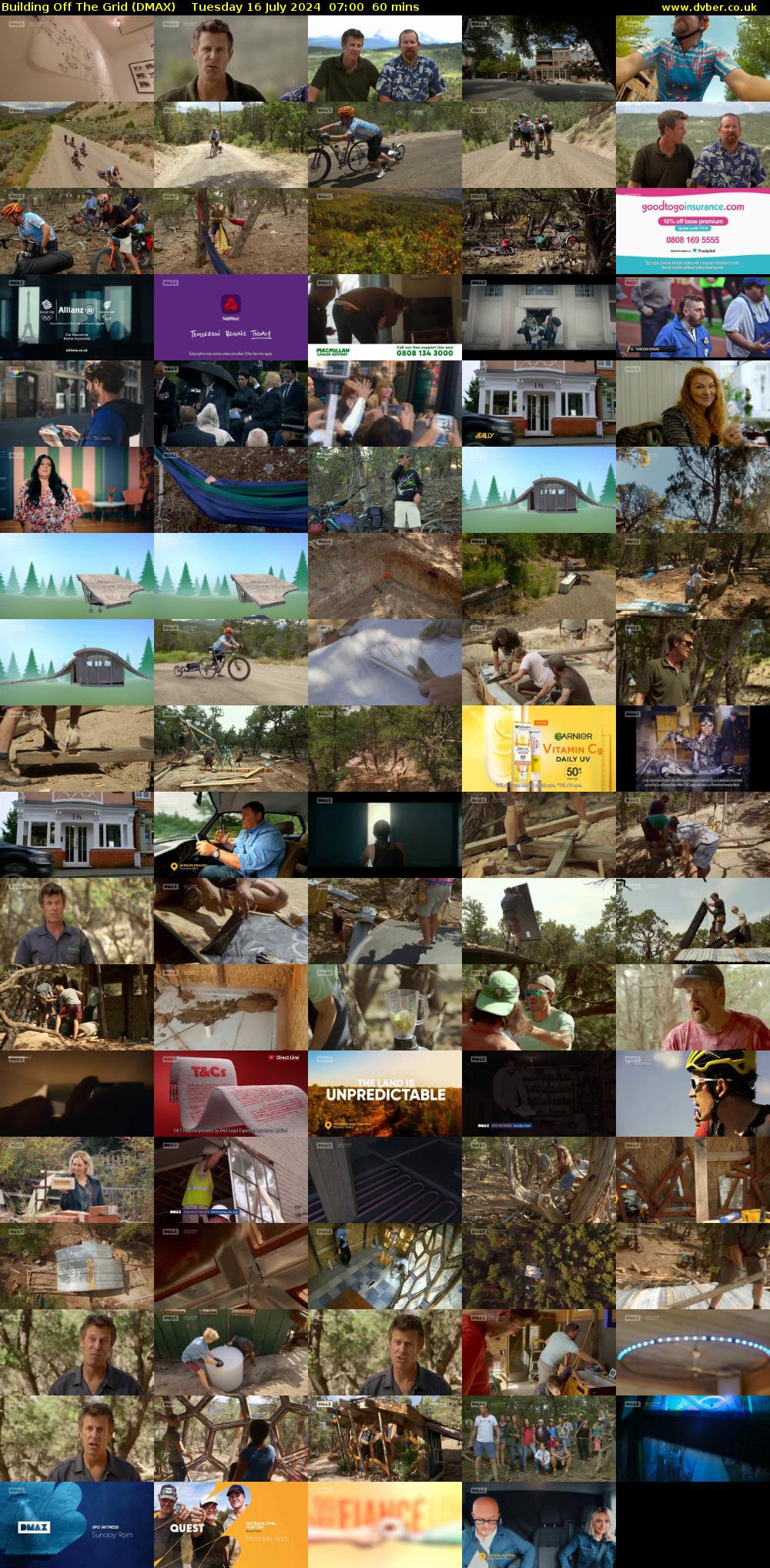 Building Off The Grid (DMAX) Tuesday 16 July 2024 07:00 - 08:00