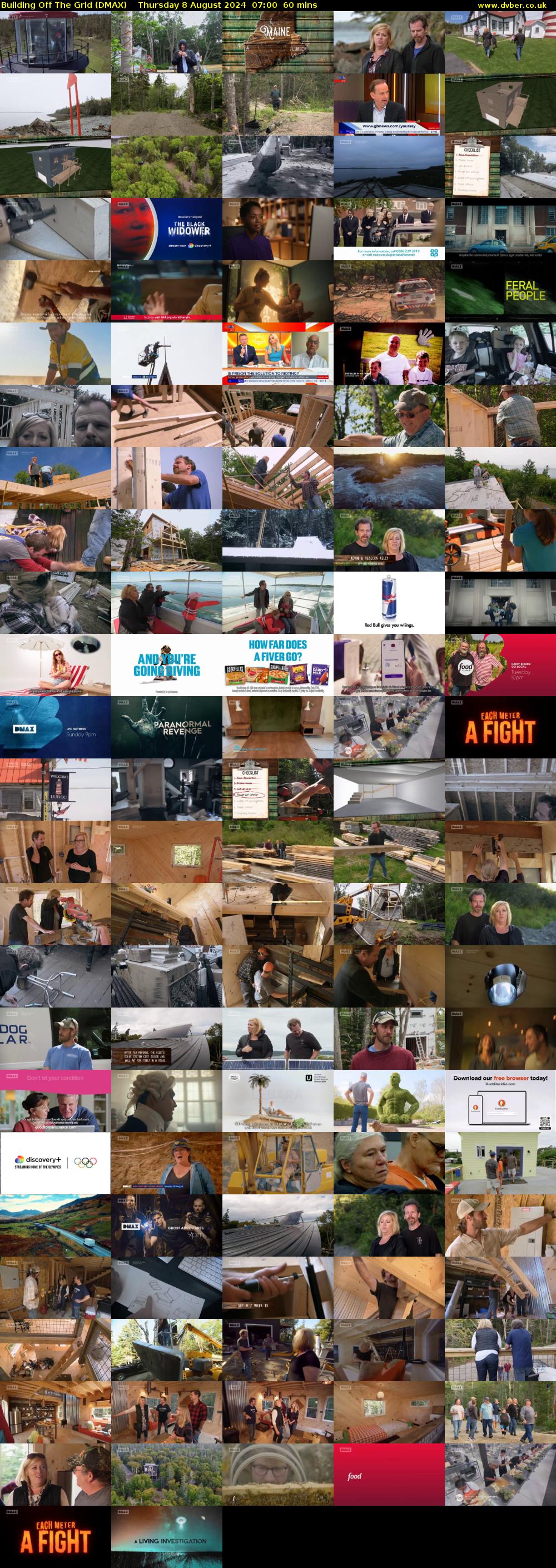 Building Off The Grid (DMAX) Thursday 8 August 2024 07:00 - 08:00