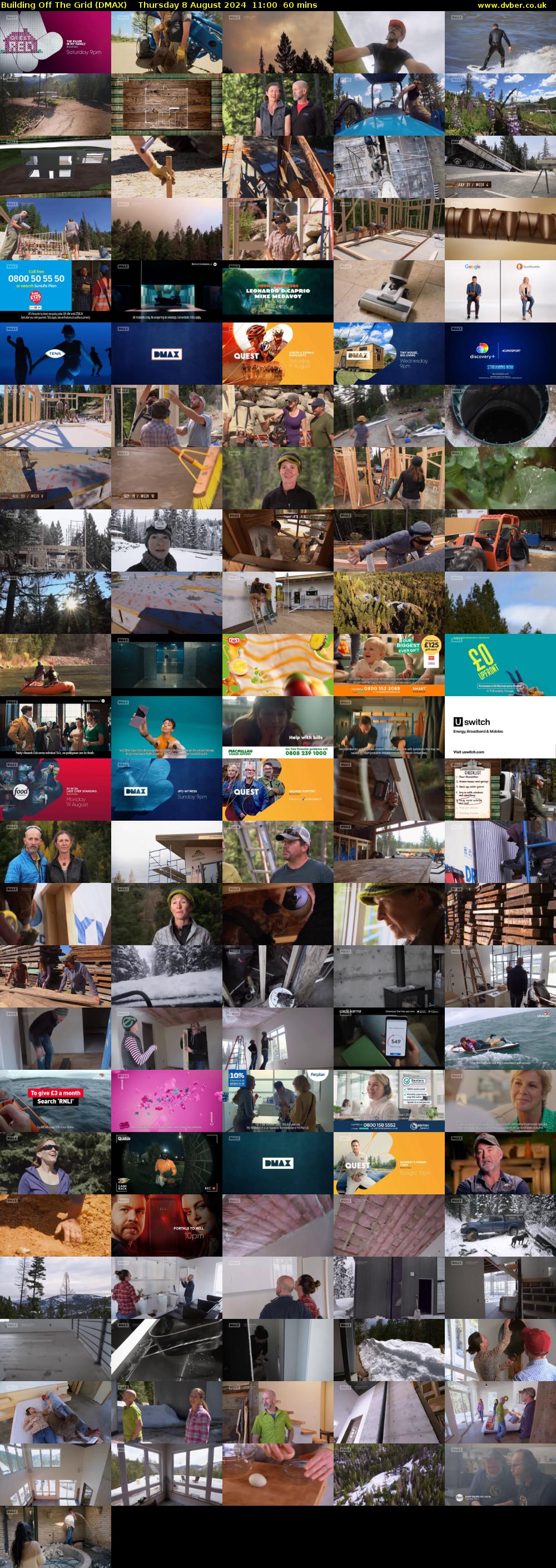Building Off The Grid (DMAX) Thursday 8 August 2024 11:00 - 12:00