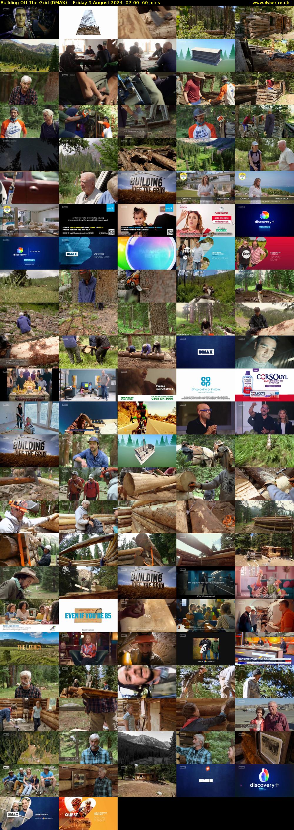 Building Off The Grid (DMAX) Friday 9 August 2024 07:00 - 08:00