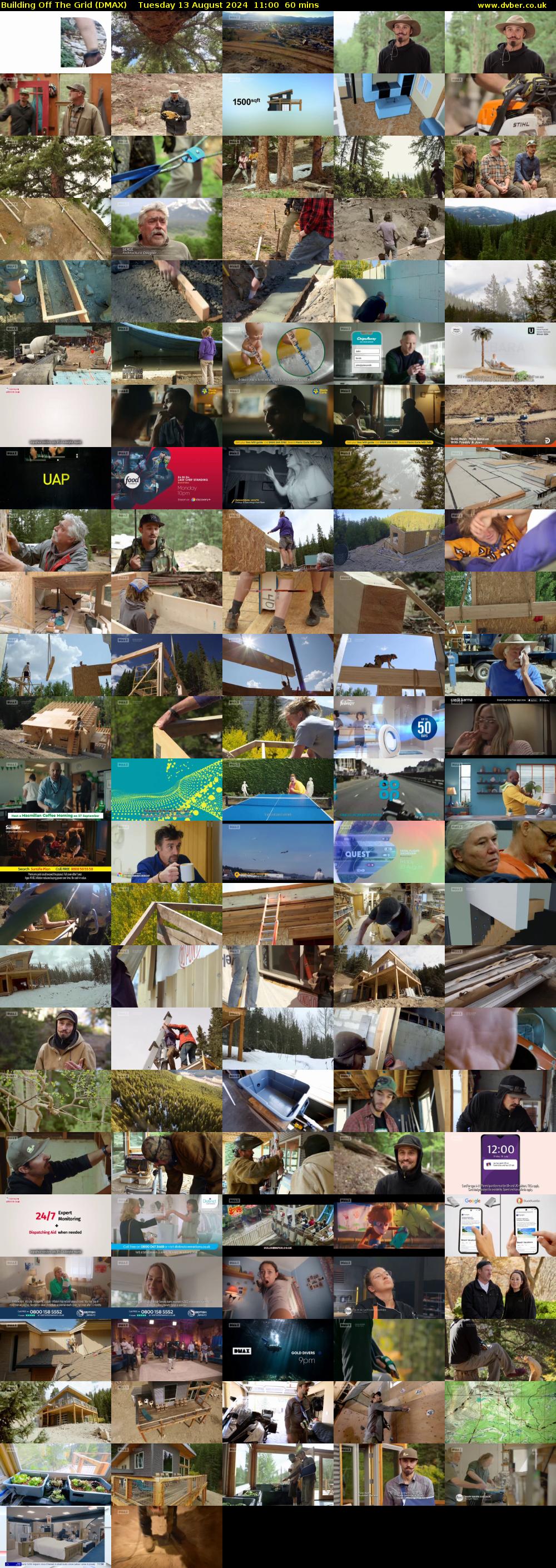Building Off The Grid (DMAX) Tuesday 13 August 2024 11:00 - 12:00