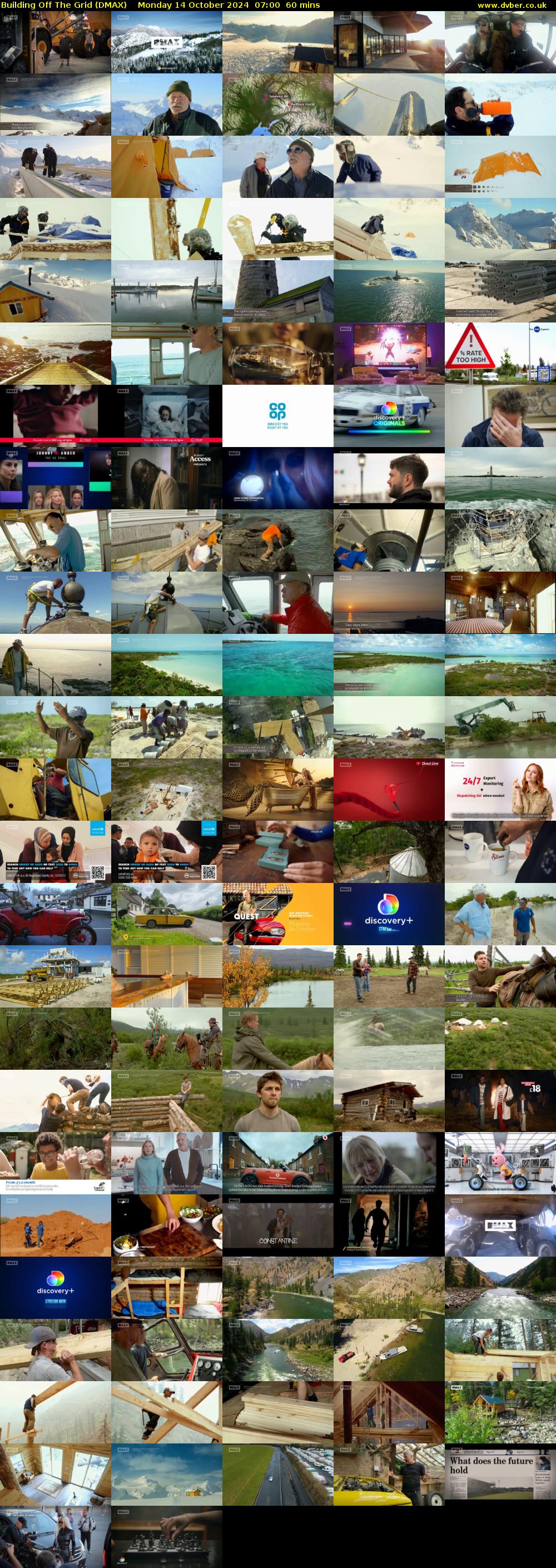 Building Off The Grid (DMAX) Monday 14 October 2024 07:00 - 08:00