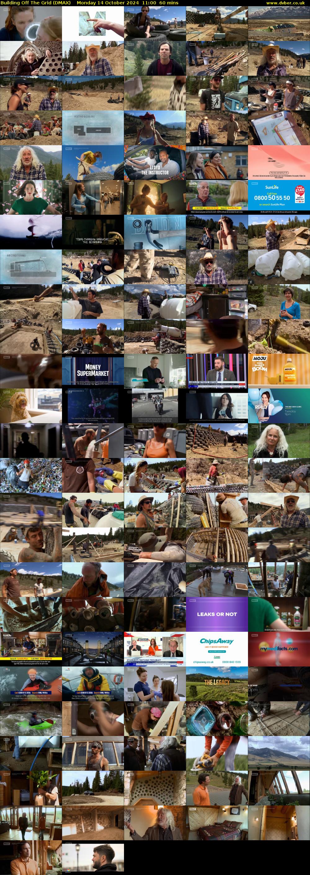 Building Off The Grid (DMAX) Monday 14 October 2024 11:00 - 12:00
