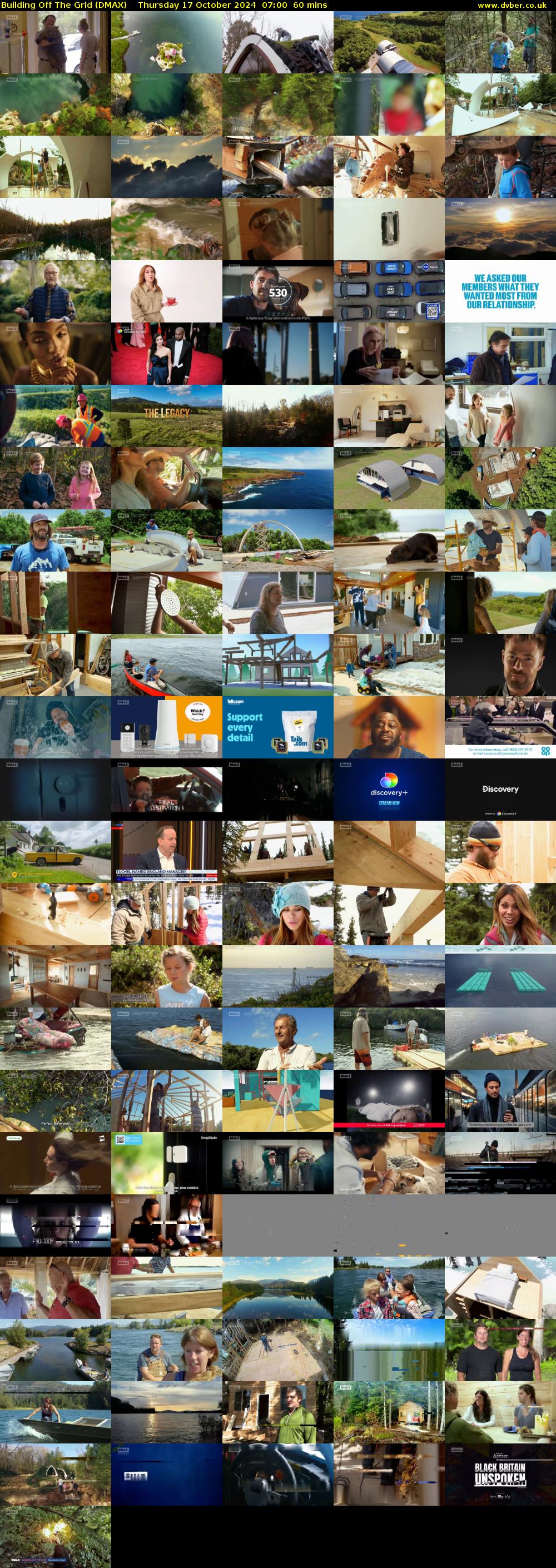 Building Off The Grid (DMAX) Thursday 17 October 2024 07:00 - 08:00