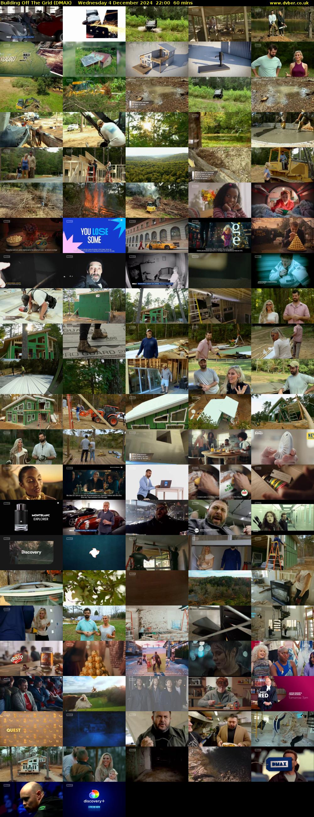 Building Off The Grid (DMAX) Wednesday 4 December 2024 22:00 - 23:00