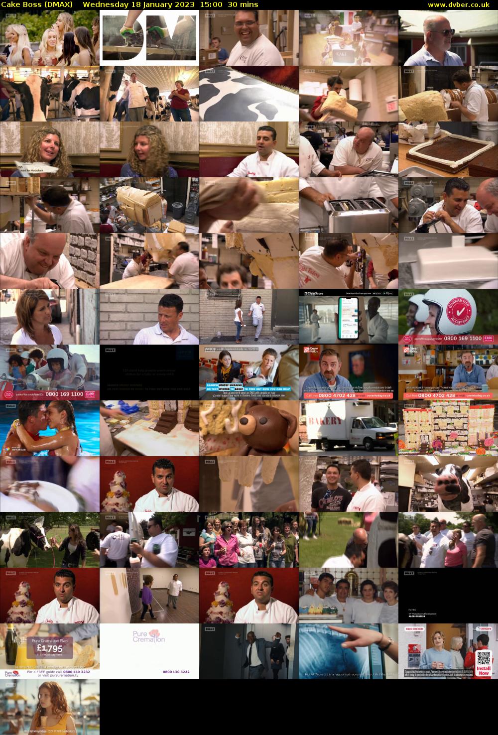 Cake Boss (DMAX) Wednesday 18 January 2023 15:00 - 15:30