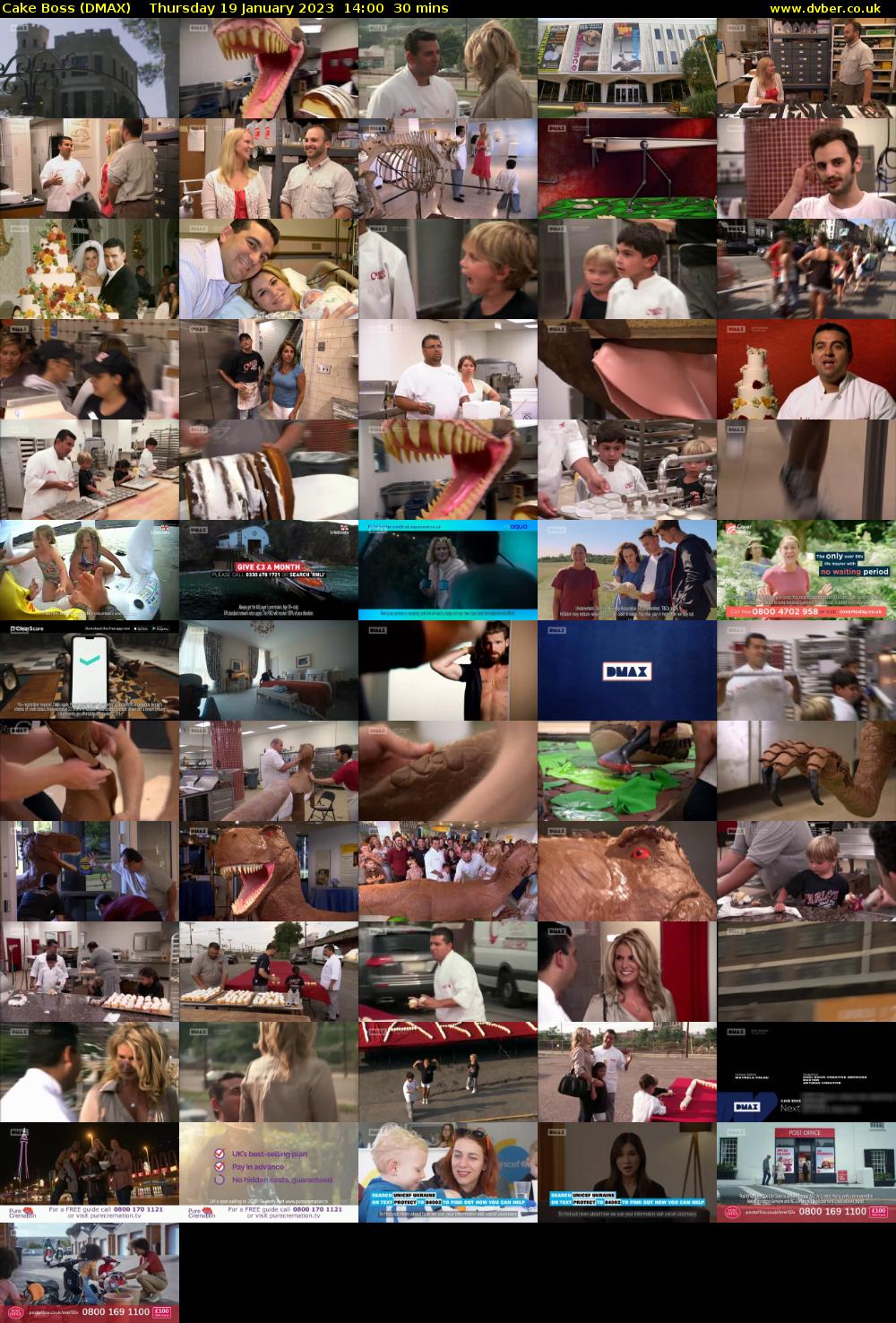 Cake Boss (DMAX) Thursday 19 January 2023 14:00 - 14:30