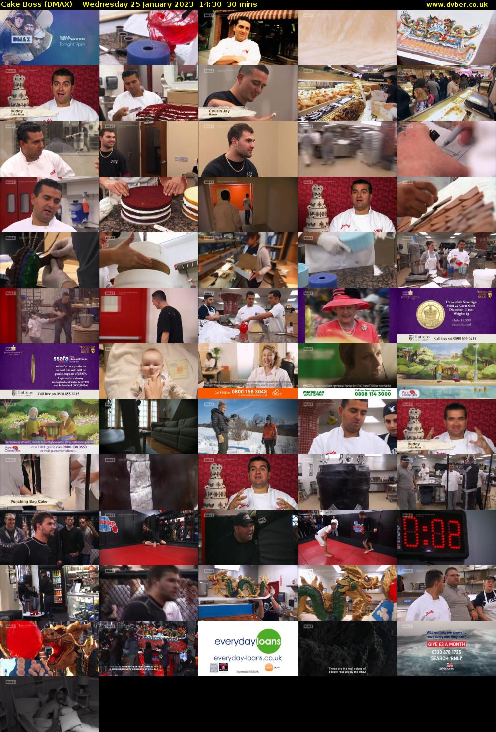 Cake Boss (DMAX) Wednesday 25 January 2023 14:30 - 15:00