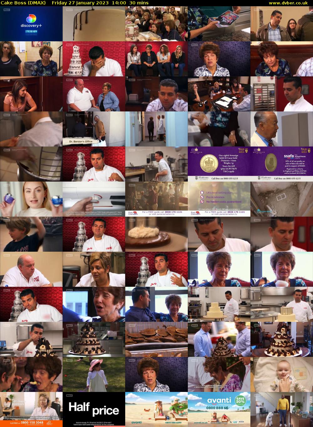 Cake Boss (DMAX) Friday 27 January 2023 14:00 - 14:30