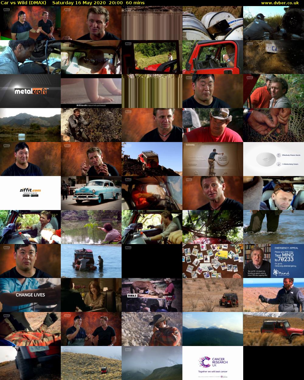 Car vs Wild (DMAX) Saturday 16 May 2020 20:00 - 21:00