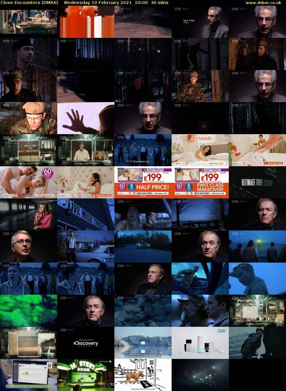 Close Encounters (DMAX) Wednesday 10 February 2021 10:00 - 10:30