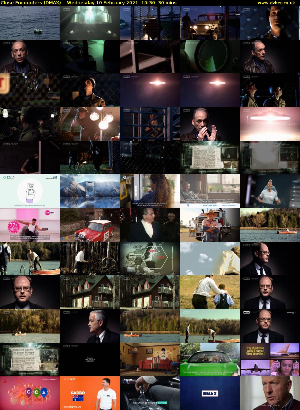 Close Encounters (DMAX) Wednesday 10 February 2021 10:30 - 11:00