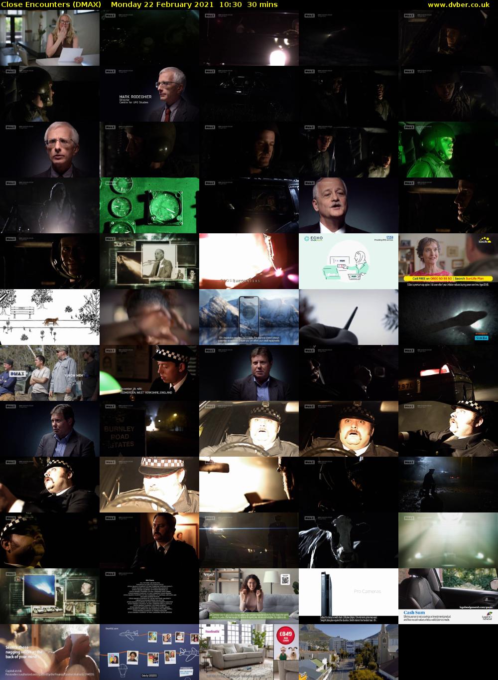 Close Encounters (DMAX) Monday 22 February 2021 10:30 - 11:00