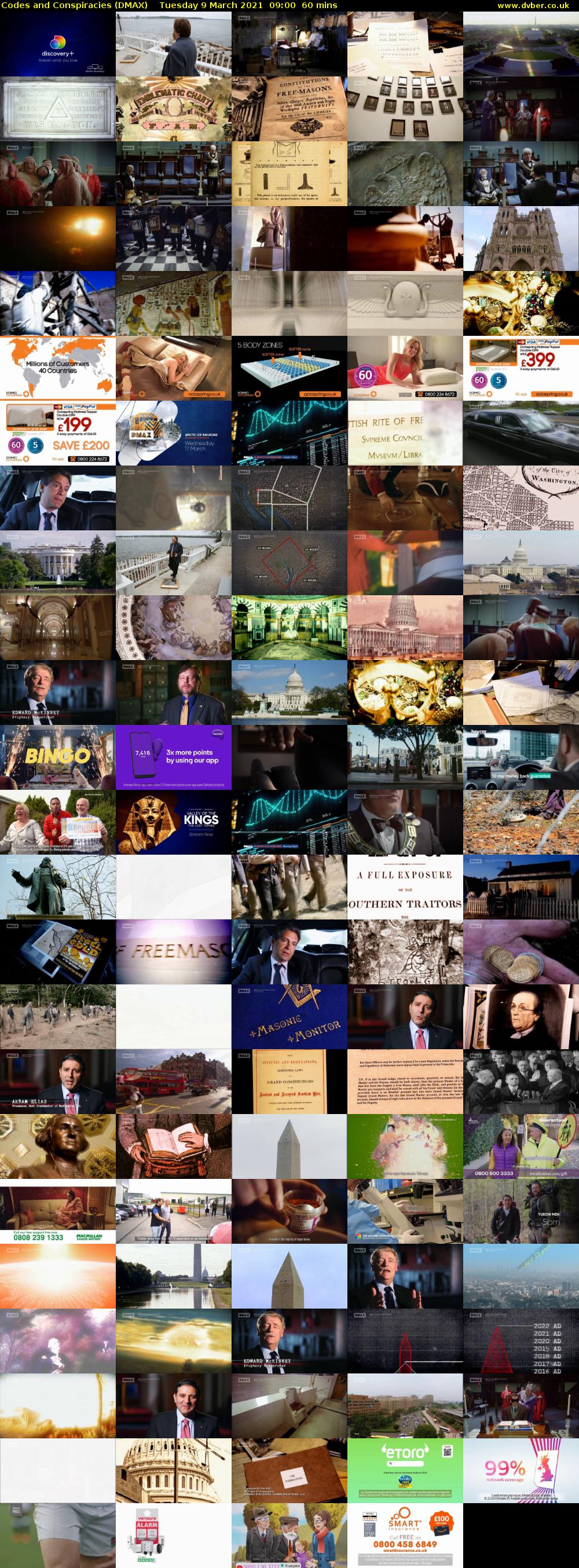 Codes and Conspiracies (DMAX) Tuesday 9 March 2021 09:00 - 10:00
