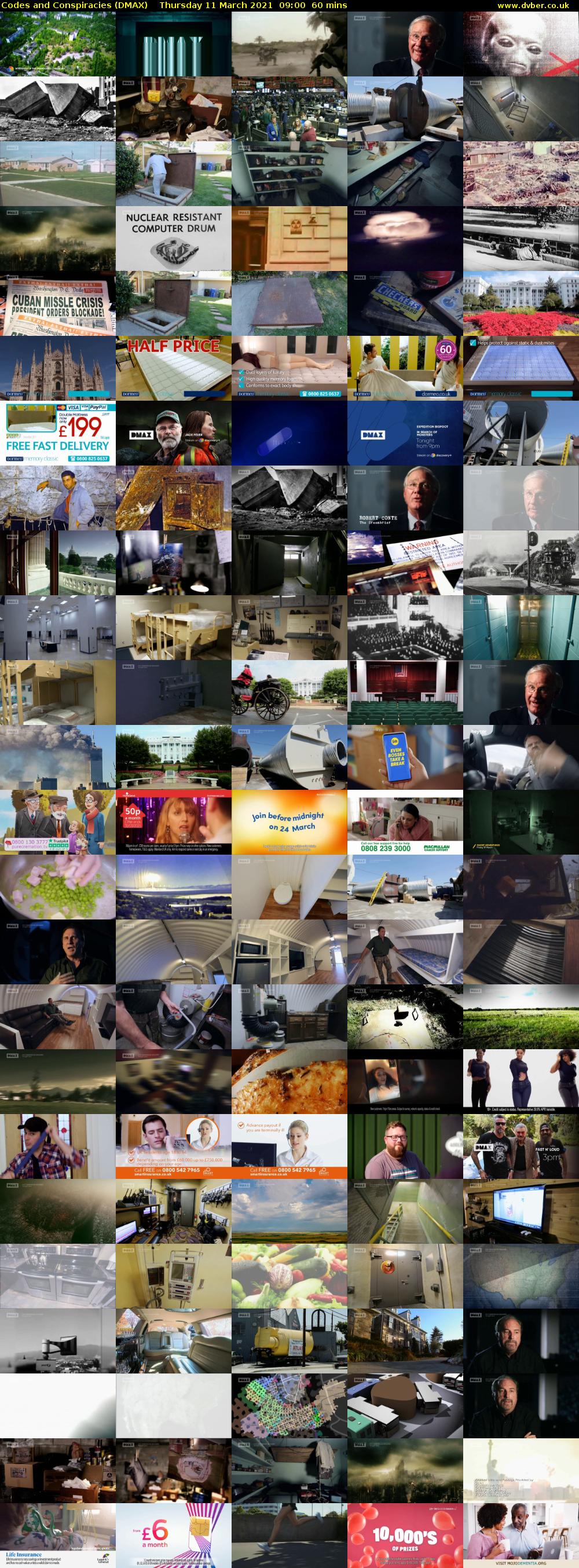 Codes and Conspiracies (DMAX) Thursday 11 March 2021 09:00 - 10:00