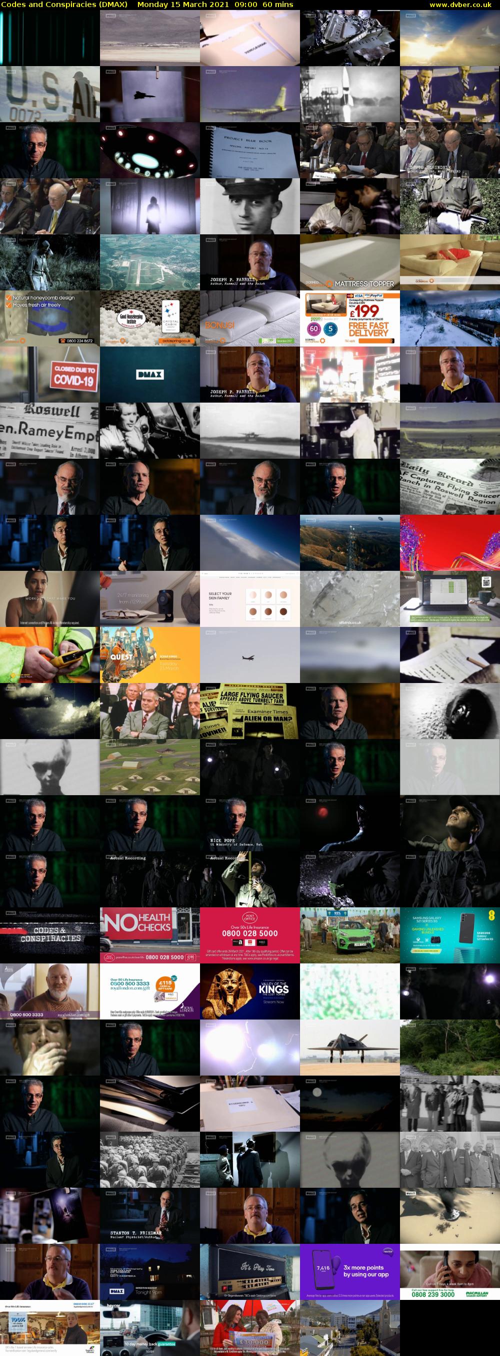 Codes and Conspiracies (DMAX) Monday 15 March 2021 09:00 - 10:00