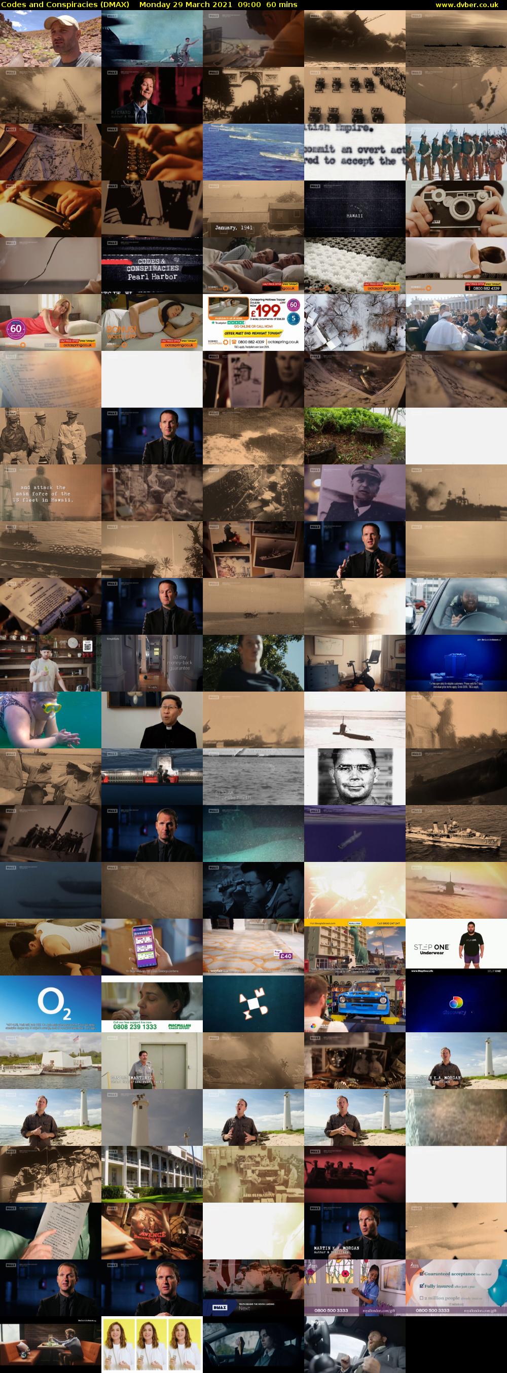 Codes and Conspiracies (DMAX) Monday 29 March 2021 09:00 - 10:00