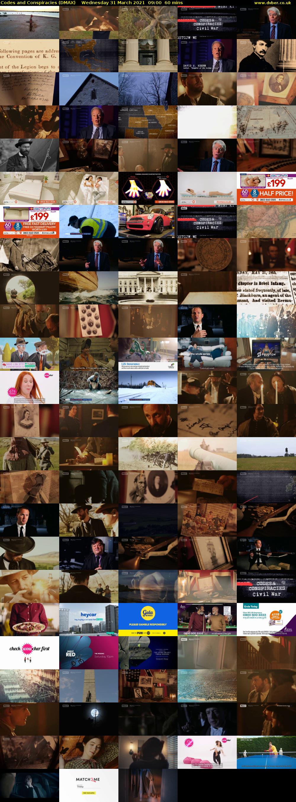Codes and Conspiracies (DMAX) Wednesday 31 March 2021 09:00 - 10:00