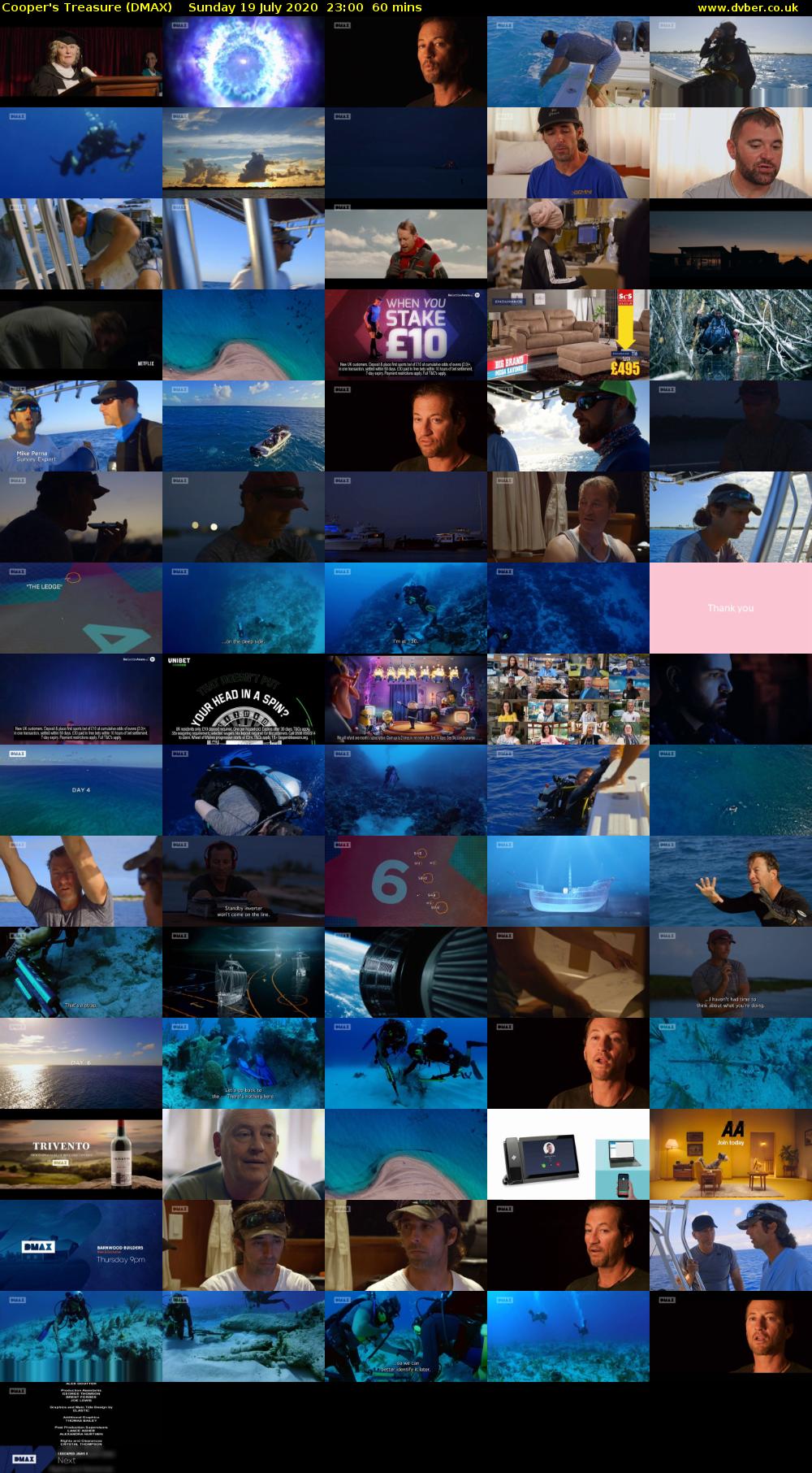 Cooper's Treasure (DMAX) Sunday 19 July 2020 23:00 - 00:00