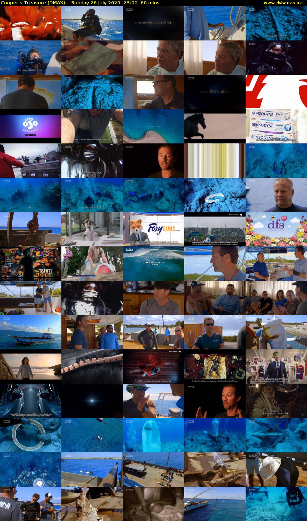 Cooper's Treasure (DMAX) Sunday 26 July 2020 23:00 - 00:00